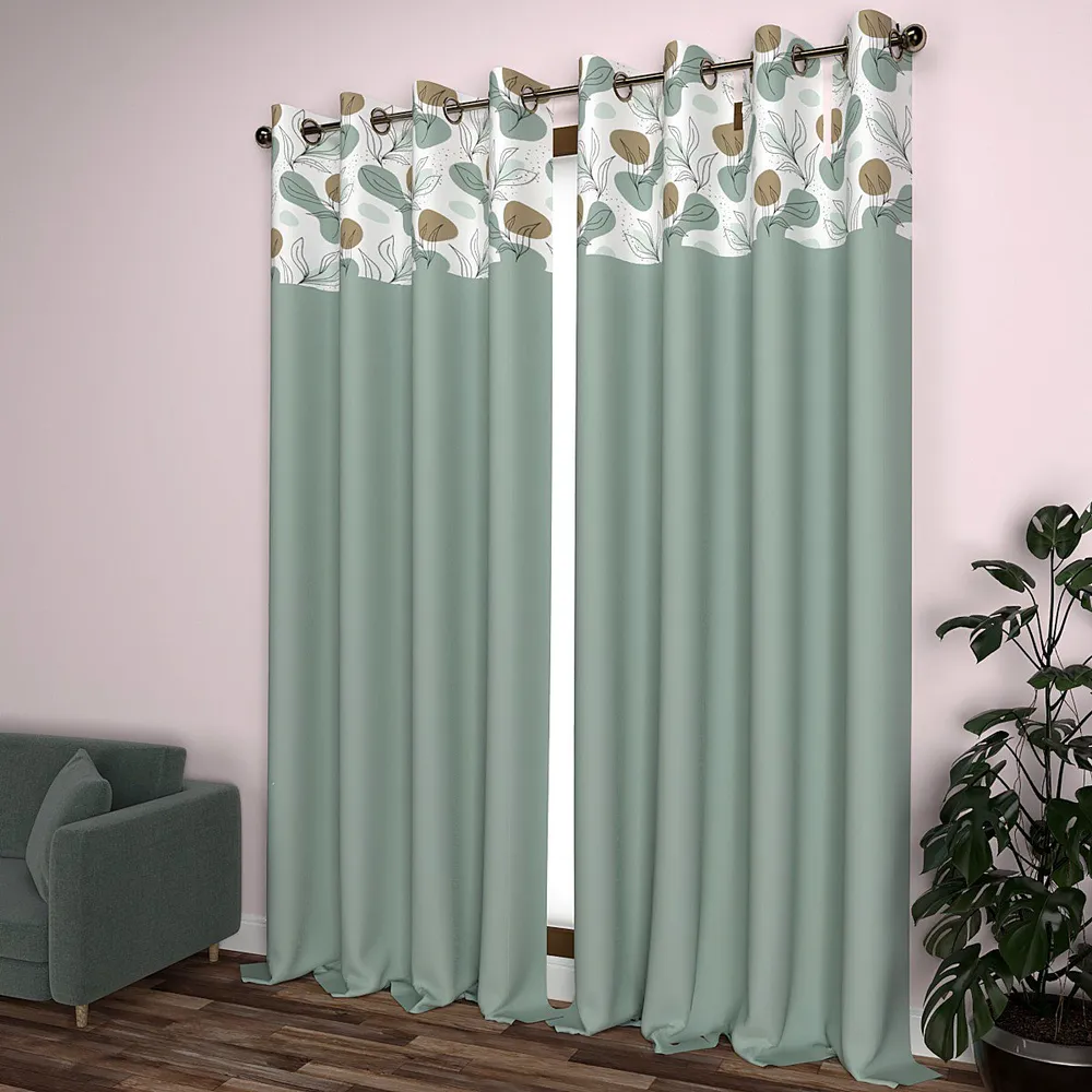 Leafy Shower Semi-Designer Door Curtain