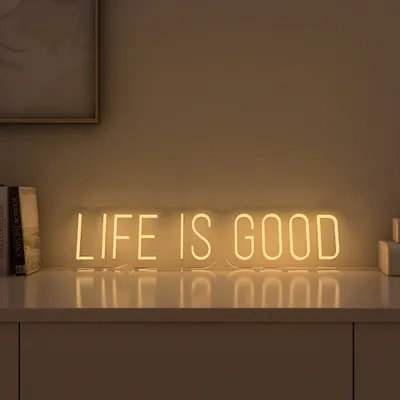 Life is Good LED Neon Light (Available in Multiple Colors)