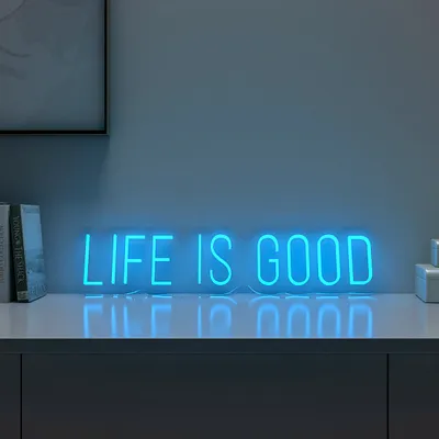Life is Good LED Neon Light (Available in Multiple Colors)