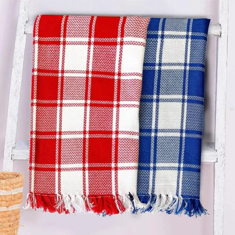 Lushomes Cotton Full Size Bath Towel (Pack of 2)