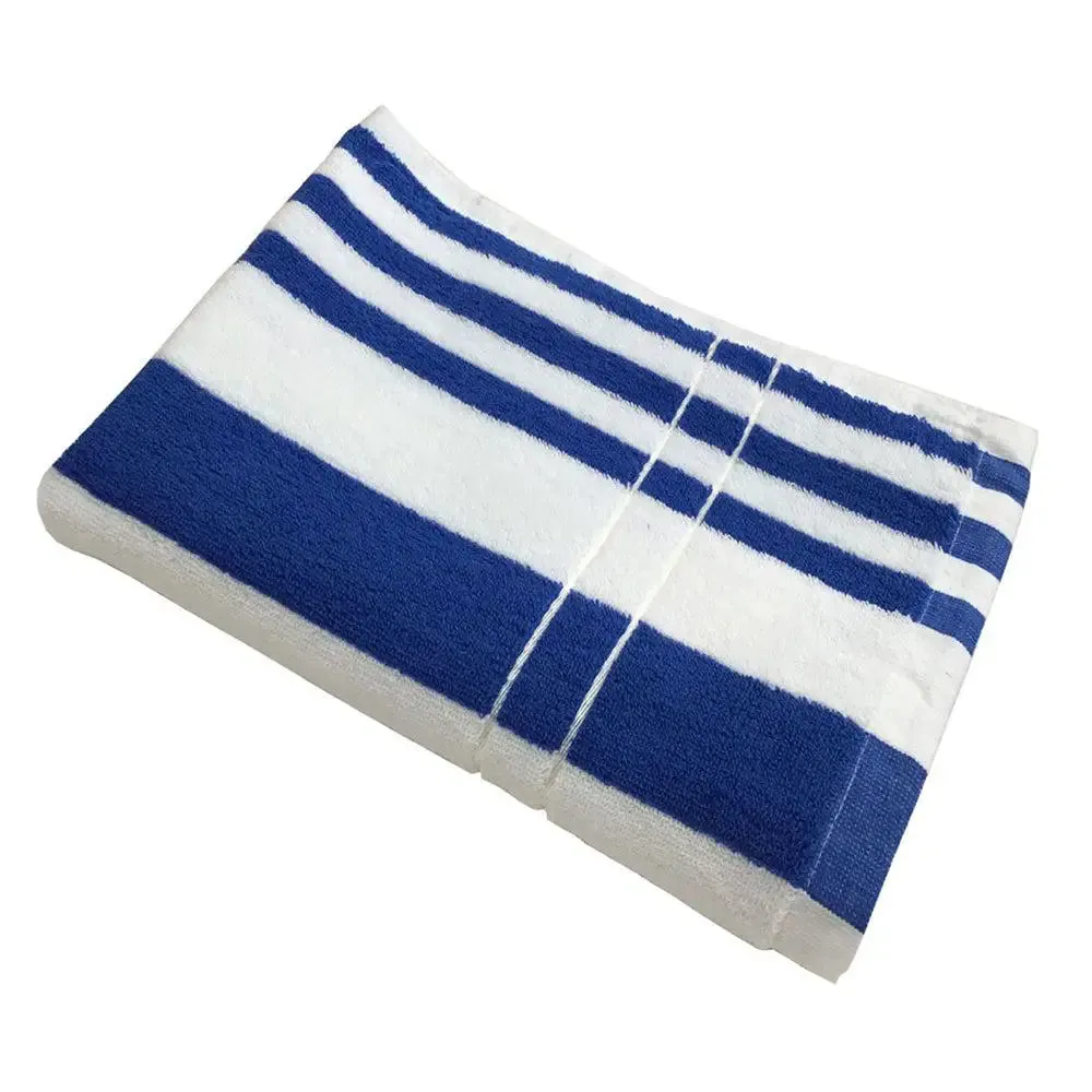 Lushomes Orange & White Cabana Cotton Pool Towel for Men & Women (1 piece)
