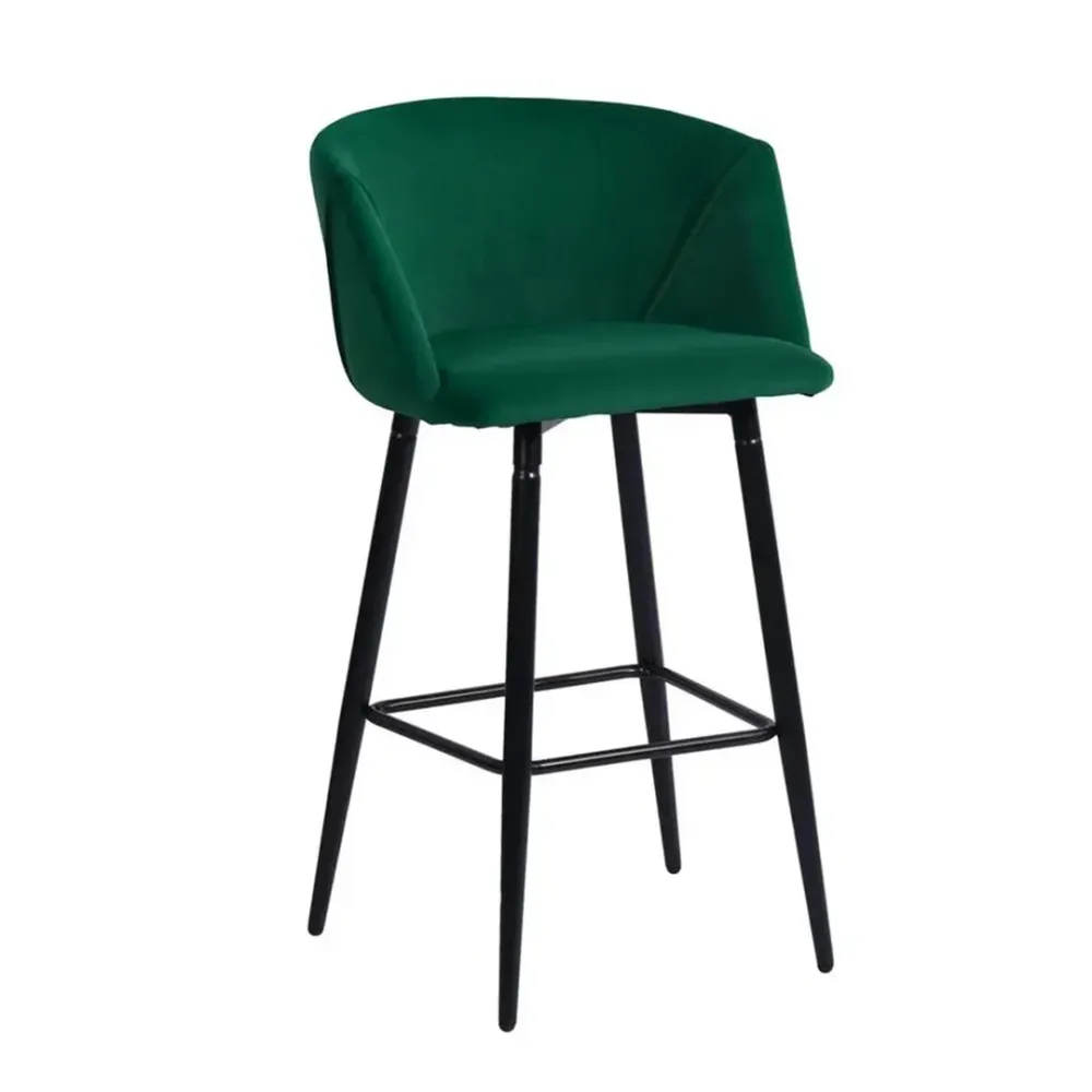 Luxurious Comfy Green Velvet Bar Chair / Long Chair
