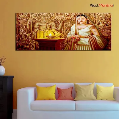 Majestic Indian Princess Canvas Painting