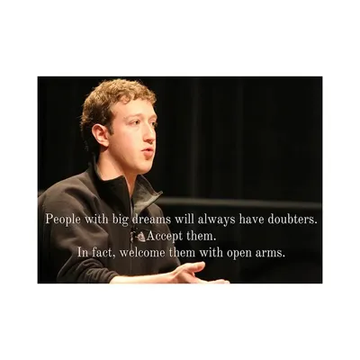 Mark Zuckerberg Quote  Poster