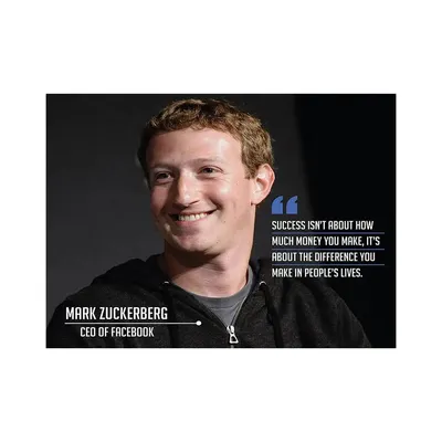 Mark Zuckerberg Quote  Poster