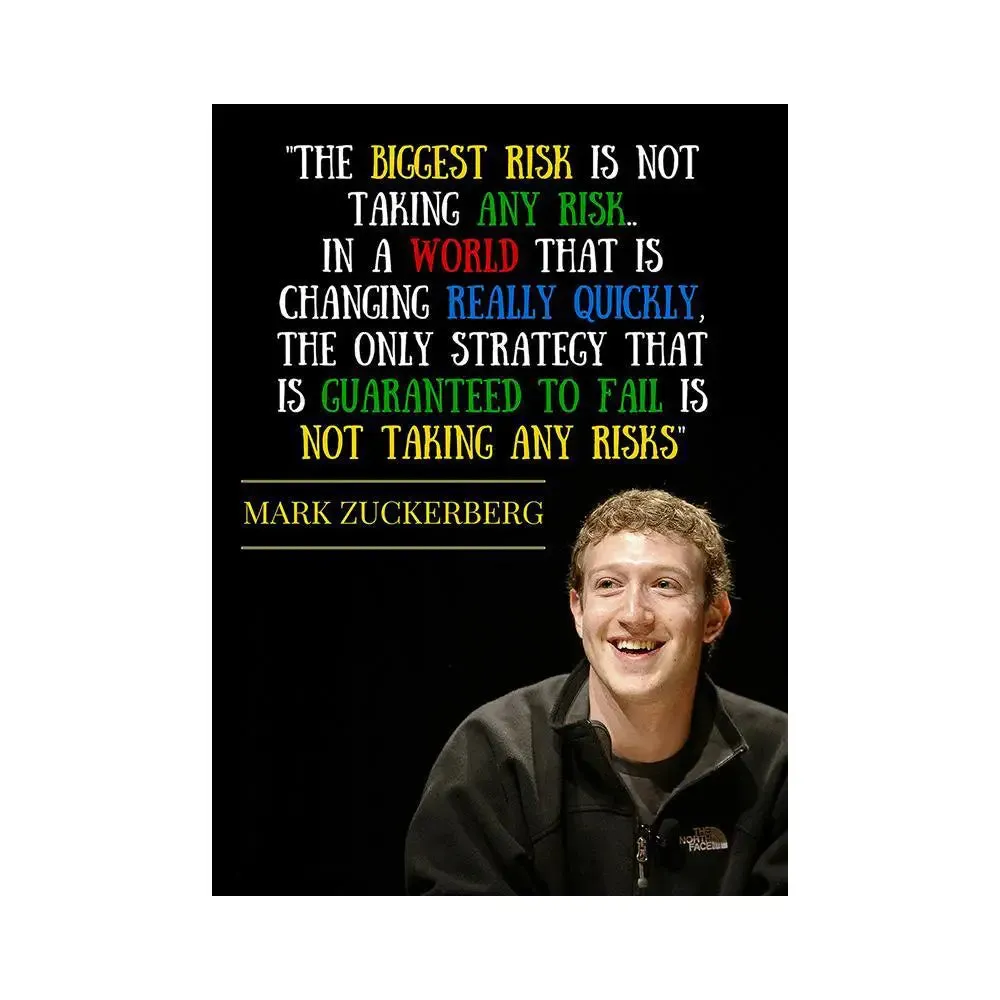 Mark Zuckerberg Quote  Poster