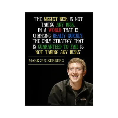 Mark Zuckerberg Quote  Poster
