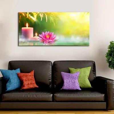 Meditation with Nature Canvas  Wall Hanging