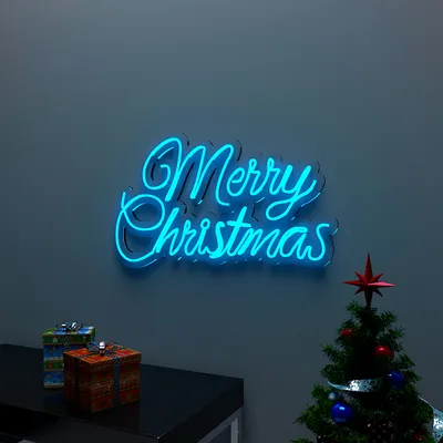 Merry Christmas Text LED Neon Light (Available in Multiple Colors)
