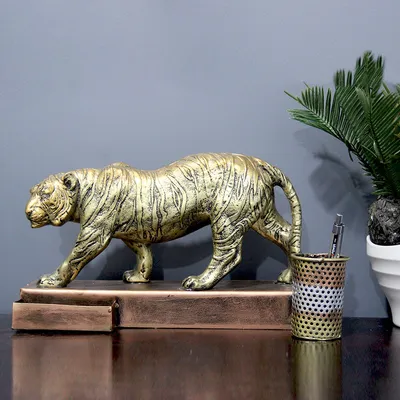 Metallic Royal Tiger Table Accent