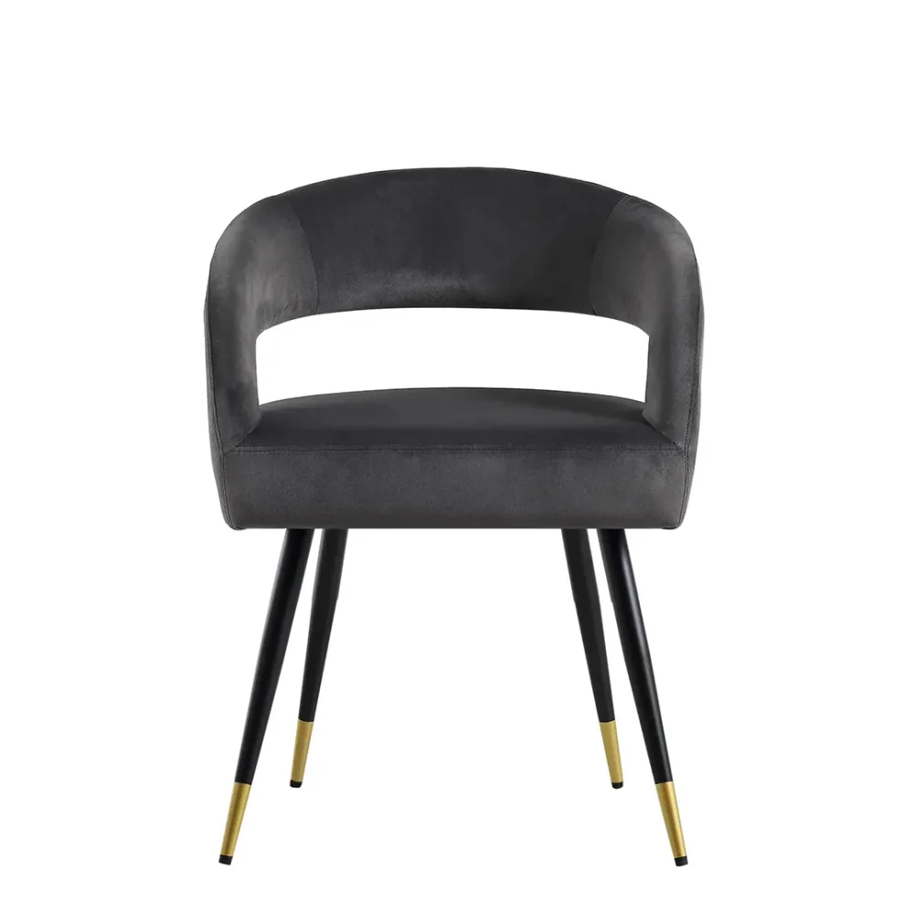 Midnight Grace Velvet Accent Chair