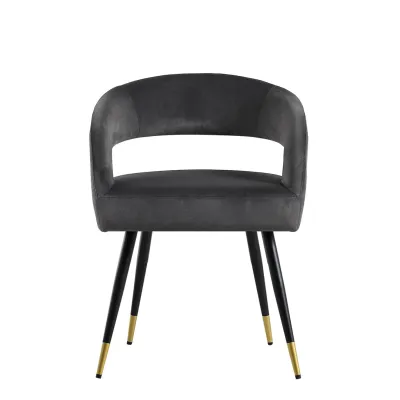 Midnight Grace Velvet Accent Chair