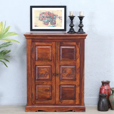 Minimalist Sheesham Wood Cabinet