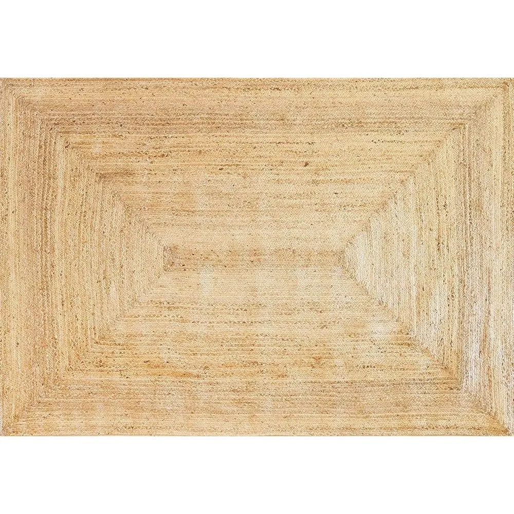 Minimalist Traditional Light Tinted Jute Floormat
