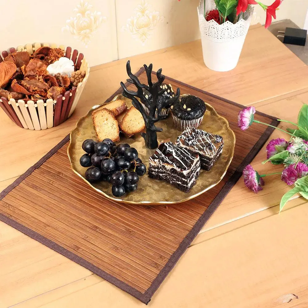 Modern Decorative Black Stem Metal Cake Stand