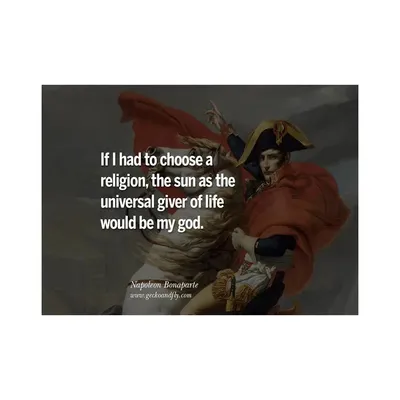 Napoleon Bonaparte Quote poster