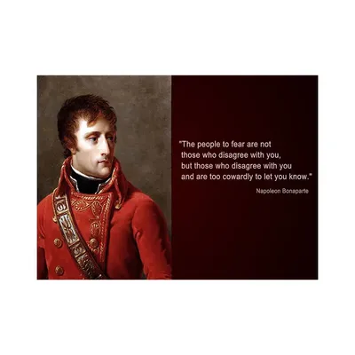 Napoleon Bonaparte Quote Poster Wall Frames