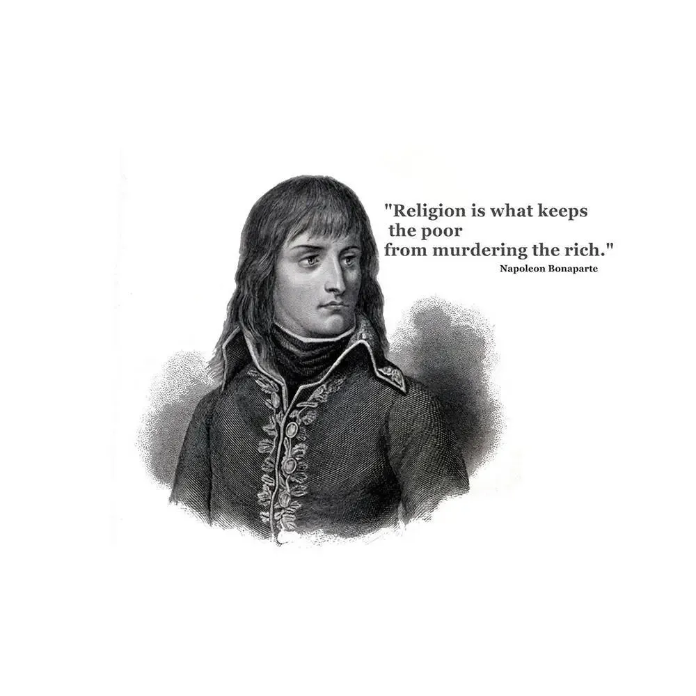 Napoleon Quote poster Black Wall Frames