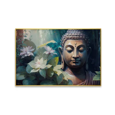 Nature’s Harmony Captured with Gautam Buddha Canvas Painting