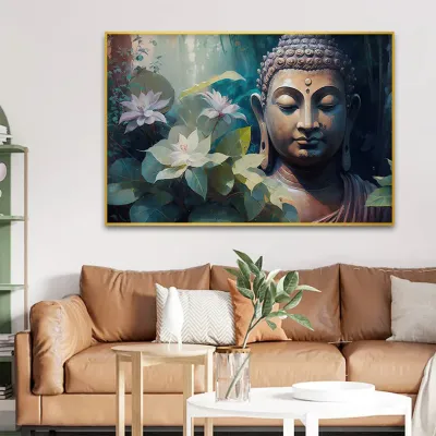 Nature’s Harmony Captured with Gautam Buddha Canvas Painting