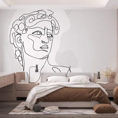 WallMantra Neoclassical Portrait Premium Quality Wallpaper