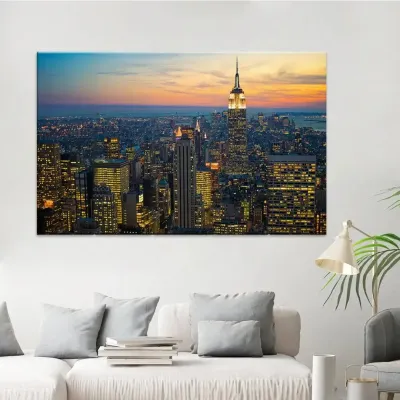New York Downtown Canvas Painting