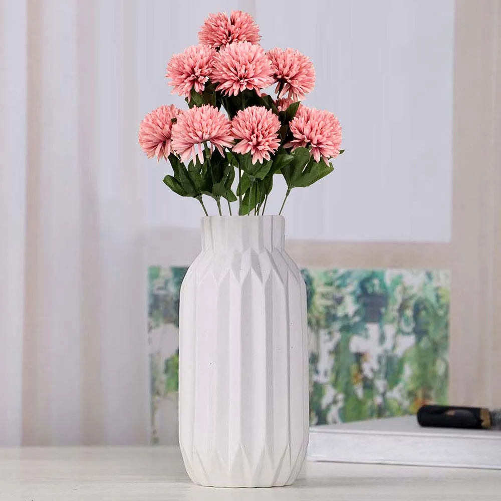 Pink Bloomed Chrysanthemum Artificial Flower Stick