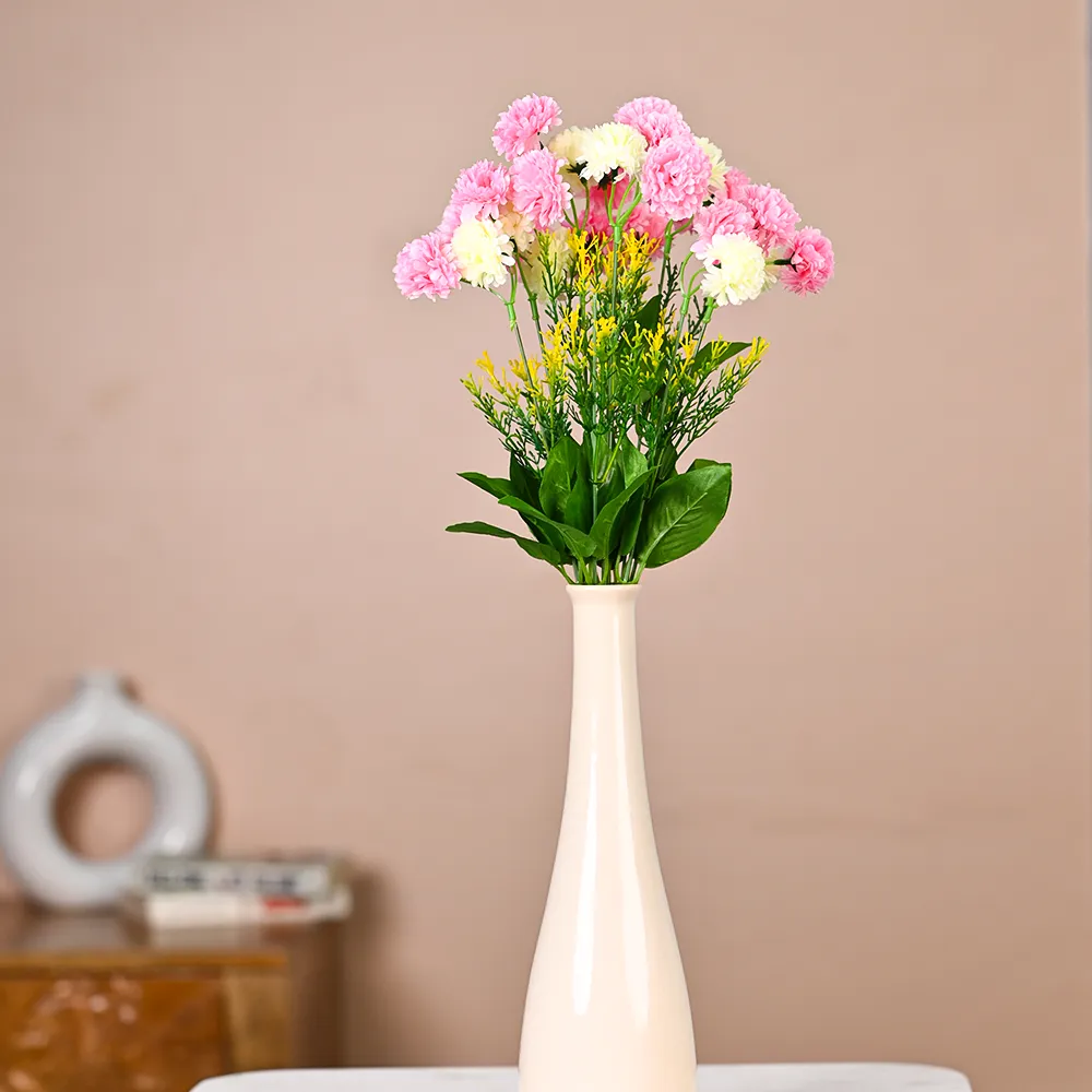 Pink & Light Yellow Bunch Of Artificial Daisy