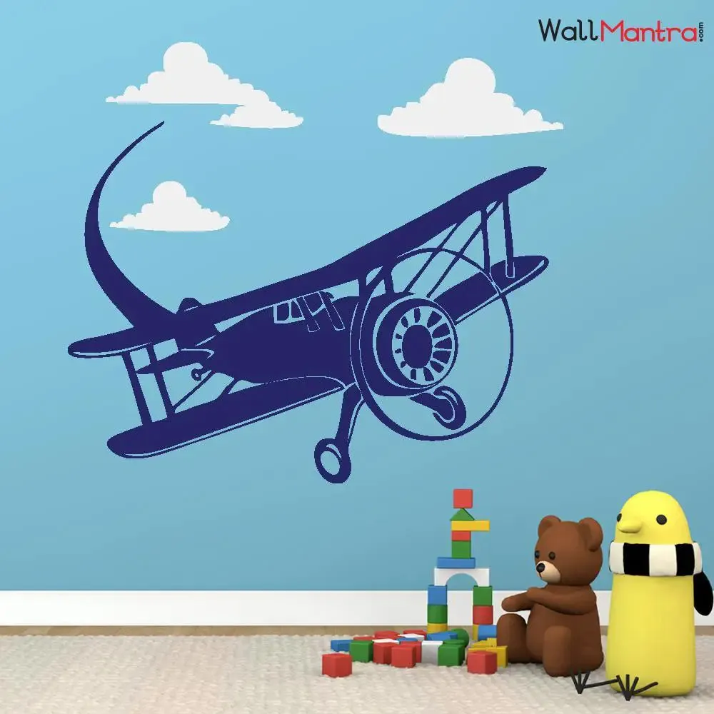 Plane Wall Sticker & Wall Decal For Kids Room
