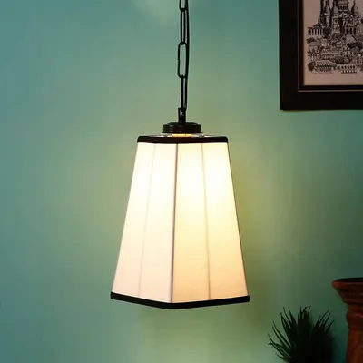 Premium Cotton Pyramid Hanging Lamp