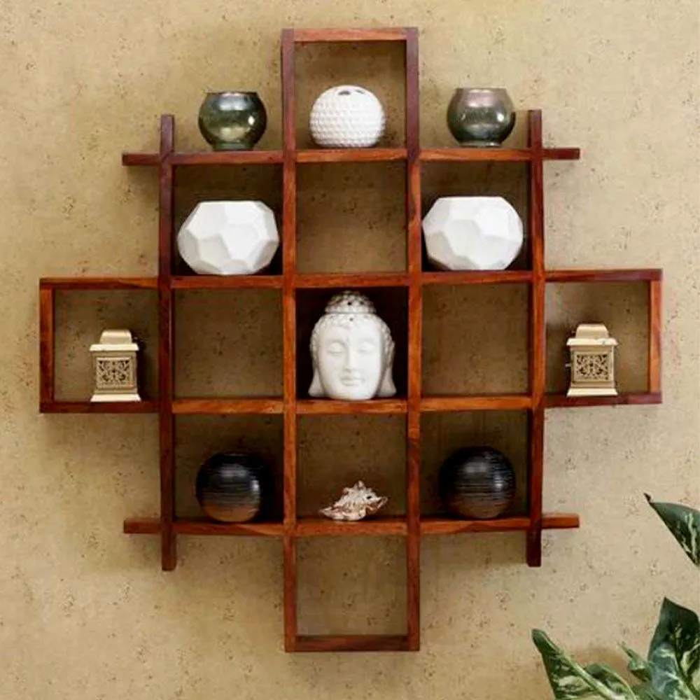 Premium Wood Multispace Wall Shelf