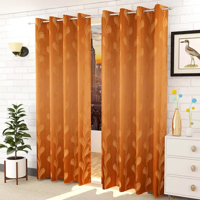 Presto Dark Gold colour  Abstract  Set of 2 Window/Door/Long door