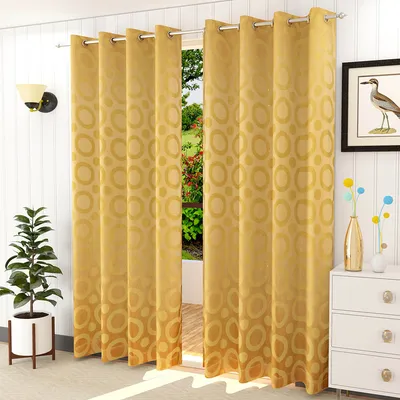 Presto Light Gold colour Geometrical Set of 2 Window/Door/Long door