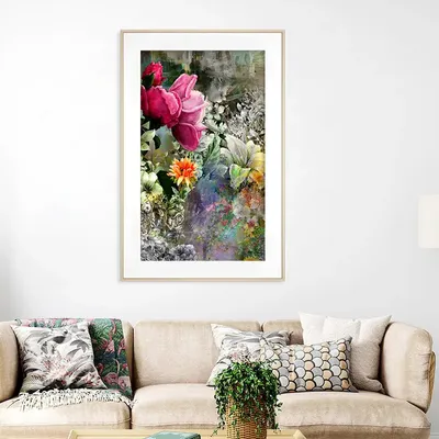 Pretty Floral Garden Big Frame Set of 2