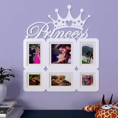 Princess White Hanging Photo Frame