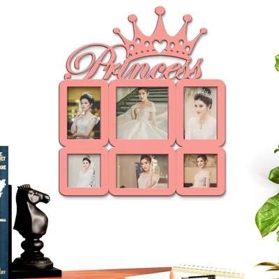 Princess White Hanging Photo Frame