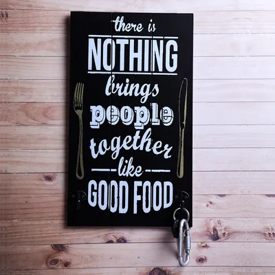 Quoted Designer Funky Black Key Holder Frame