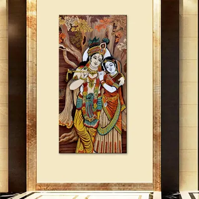 Radha Krishna  Canvas Printed Wall Painting