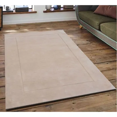 Rich Beige Basic Tufted Area Carpet