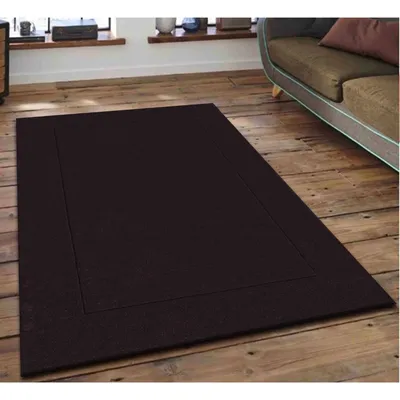 Rich Brown Basic Tufted Area Carpet
