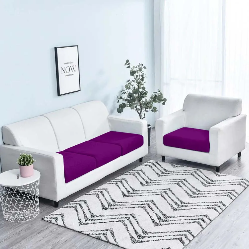 Rich Magenta Strechable Sofa Seat Cover Set of 2/4/6/8