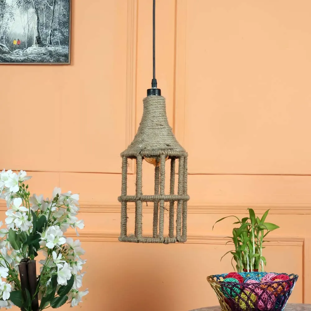 Rustic Rope Weaved Decorative Hanging Light