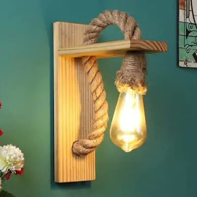 Rustic Touch High Quality Rope Wall Light