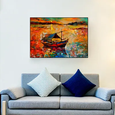 Sailing Through The Hues Framed Wall Art