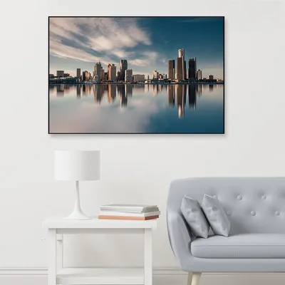 Serenity of the Skyscrapers Framed Wall Art