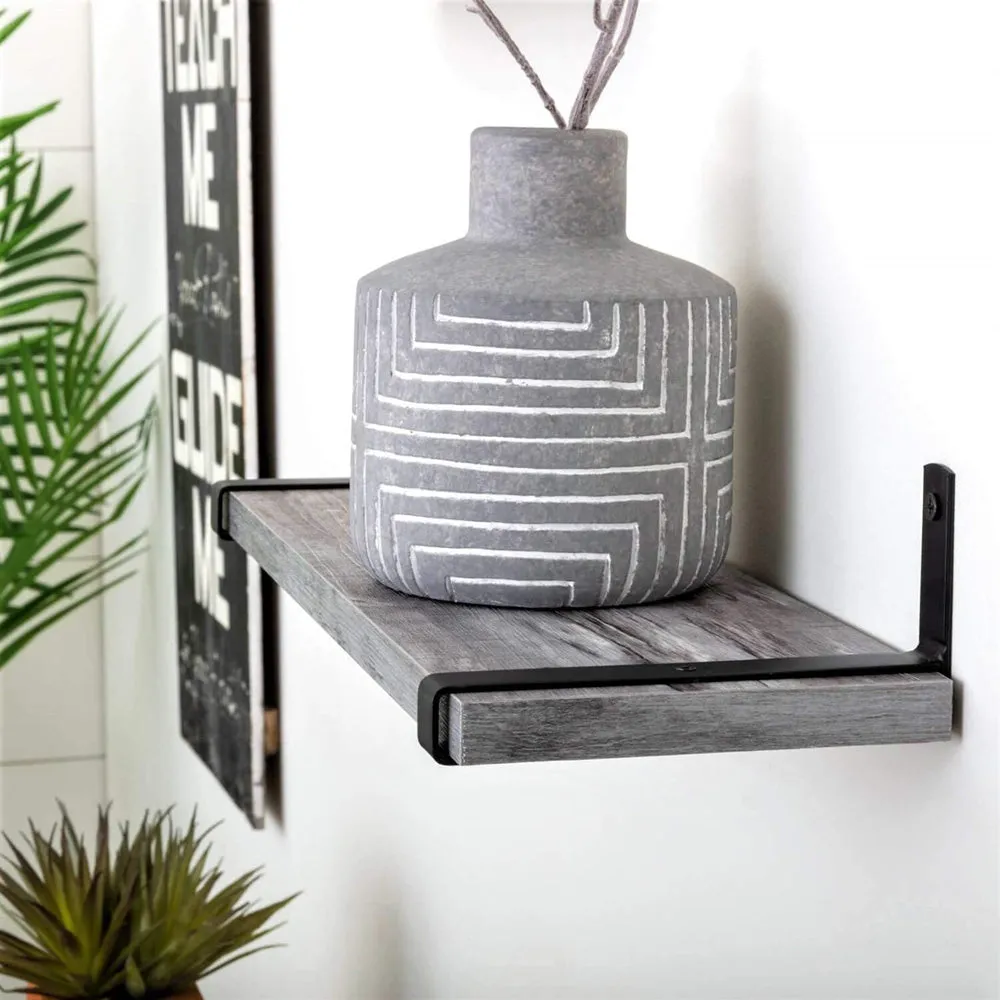 Shelf Brackets for Floating Shelves (Black)