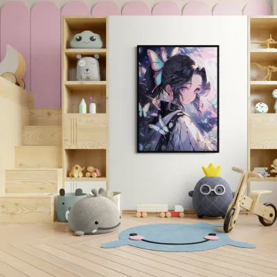 Shinobu Kocho Demon Slayer Anime Canvas Wall Painting