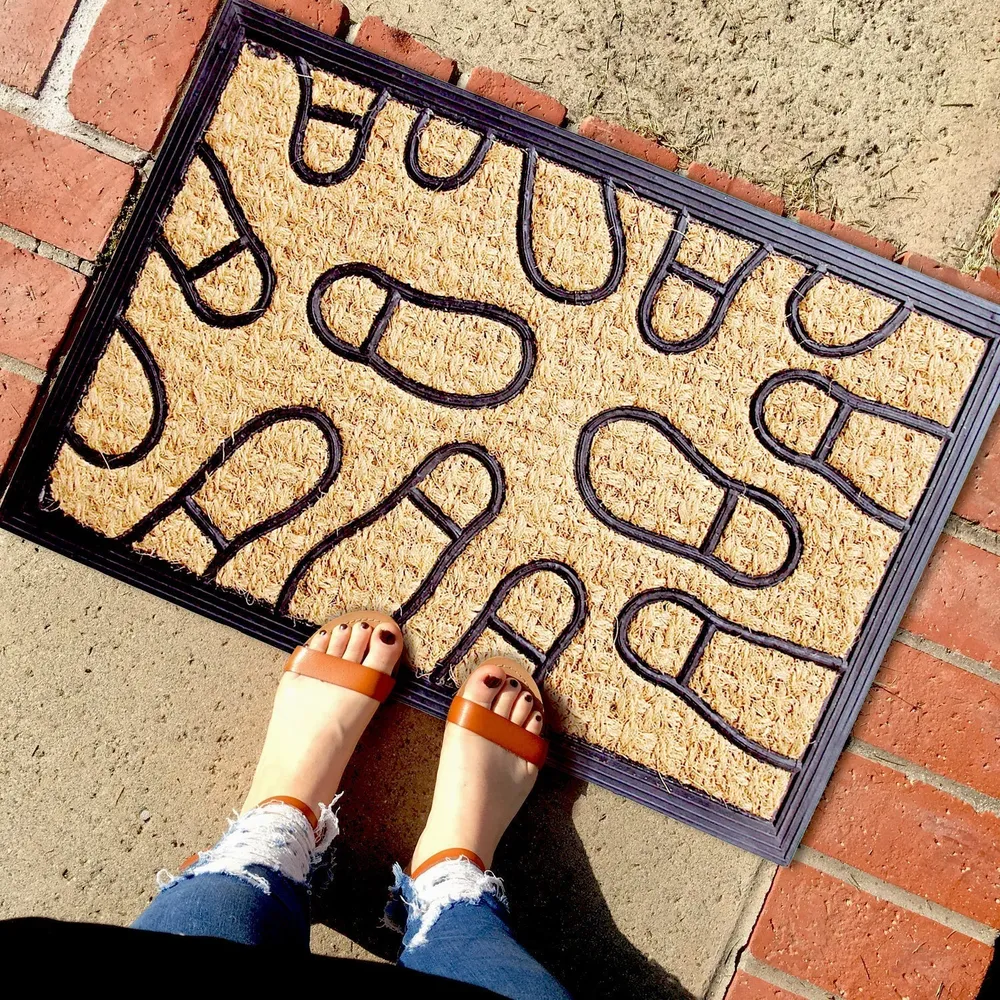 Shoes & Foot Designer Natural Coir Doormat