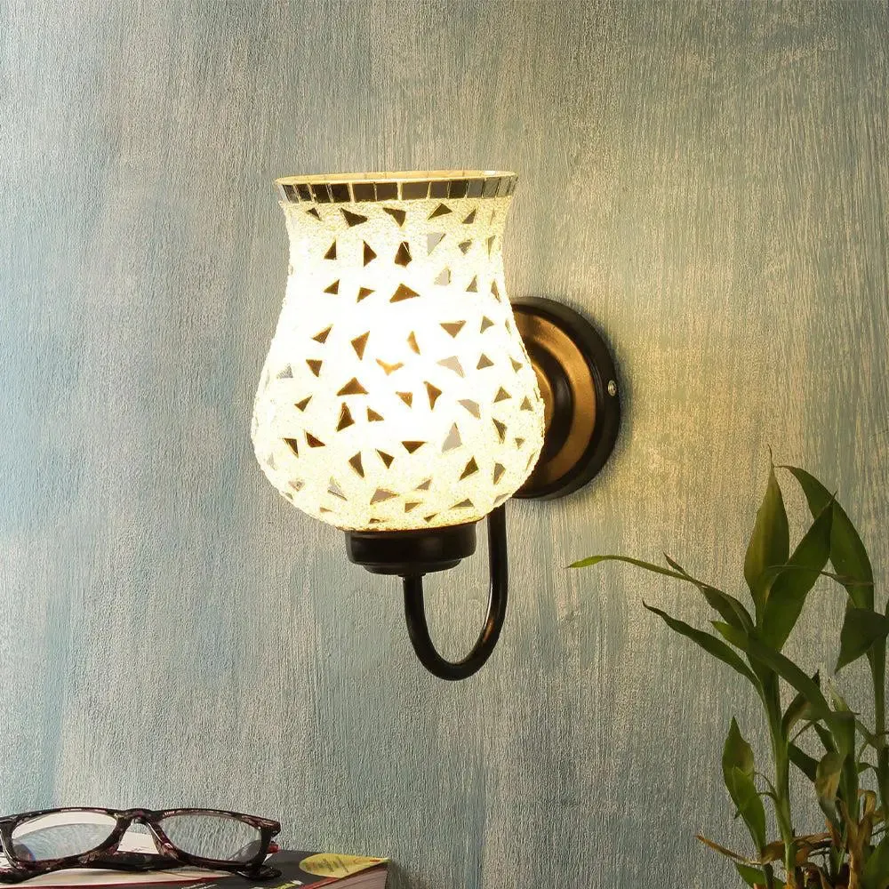 Single Multicolor Pattern Mosaic Wall Lamp