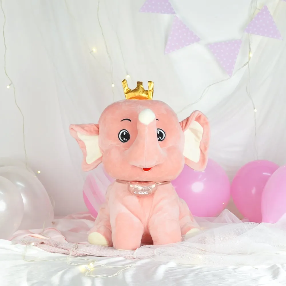 Soft Feel Mushy Little Pink Elephant Soft Toy